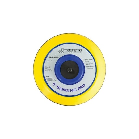 A E S Industries 5in Tapered DA Pad - Vinyl Face 6555